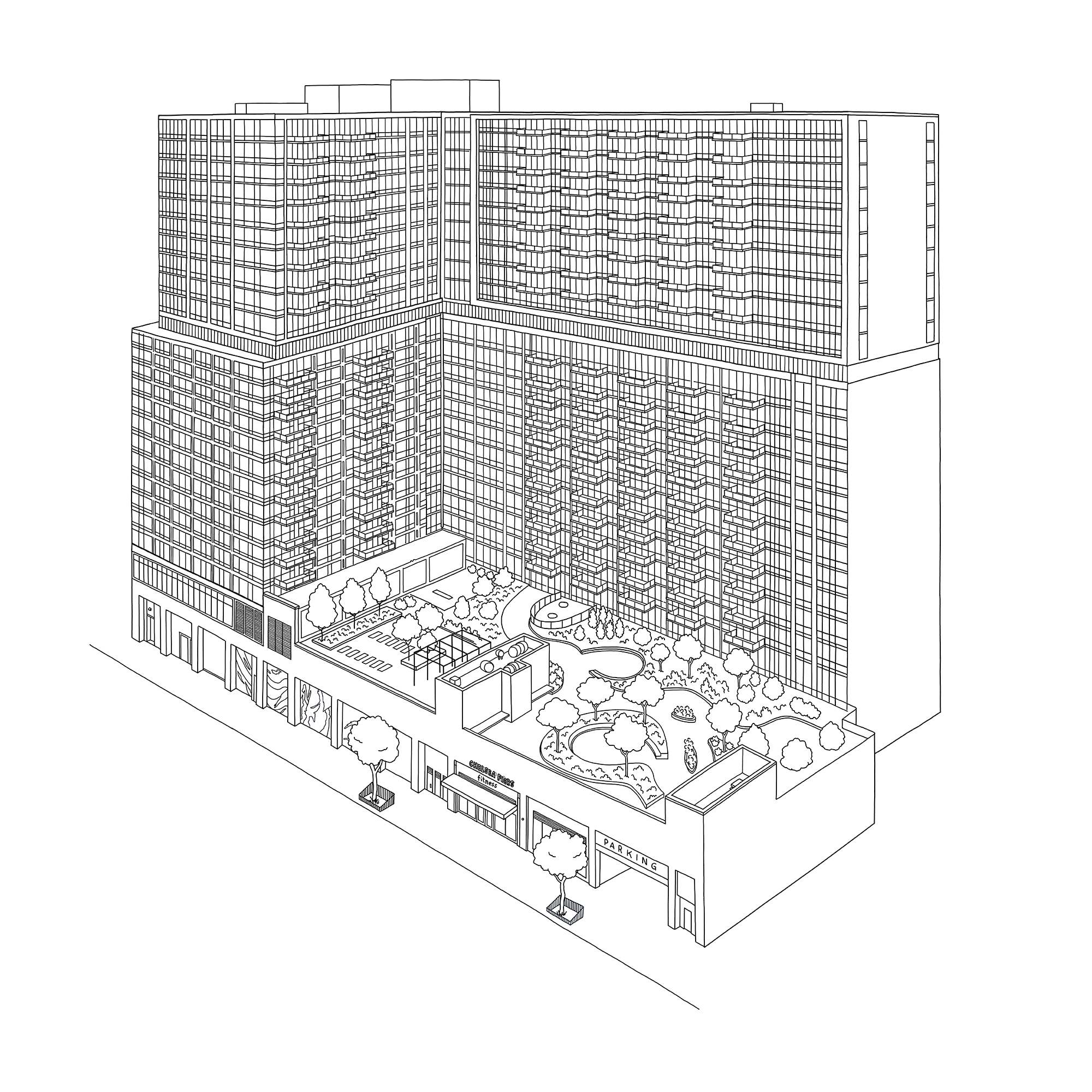 Illustration of 33 Bond St.