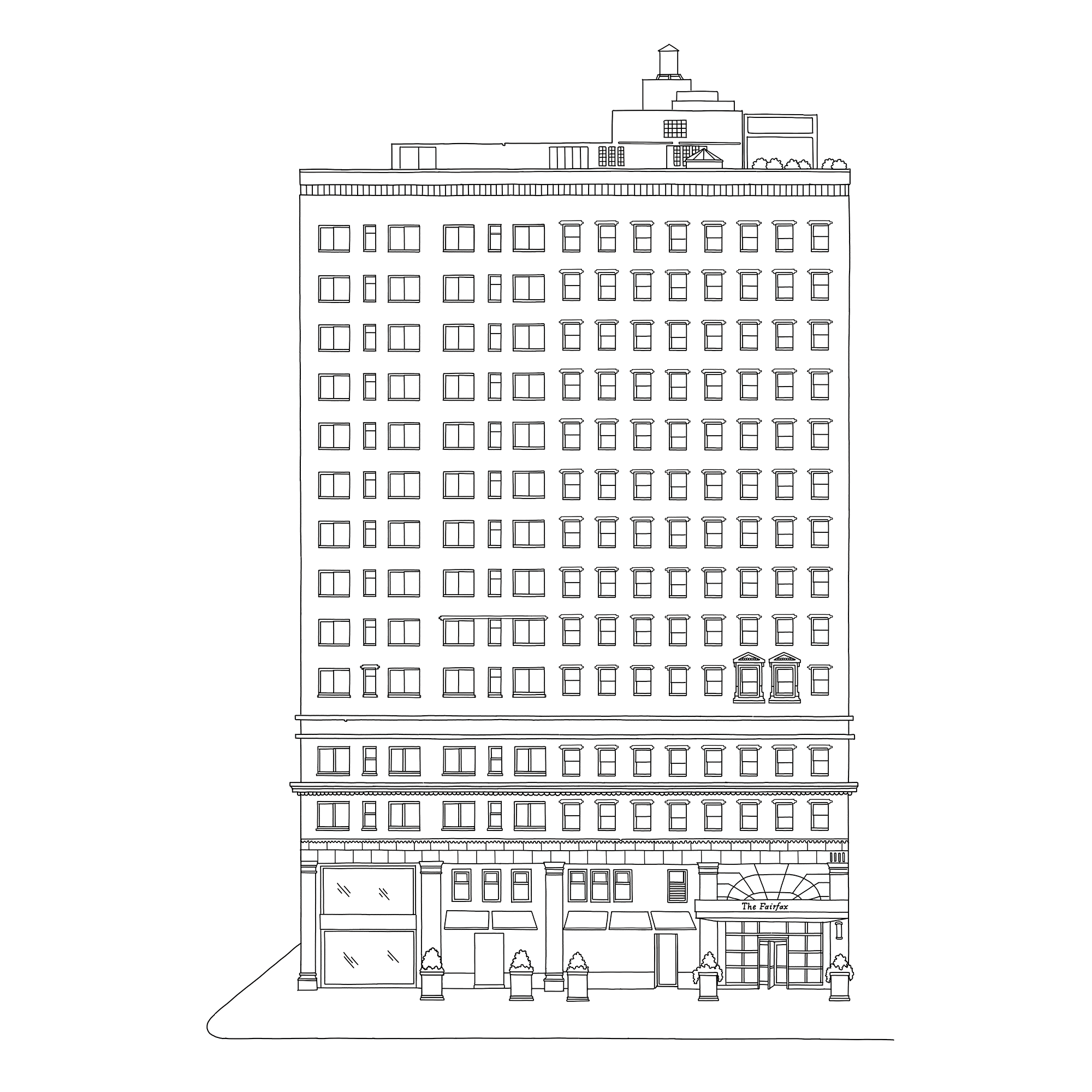 Illustration of The Fairfax.